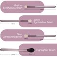 thumbnail image 4 of Juego de brochas de maquillaje de 12 piezas con estuche Brochas cosméticas profesionales para base en polvo, sombra de ojos, delineador de ojos rosa oso de fresa  Hogar, 4 of 5