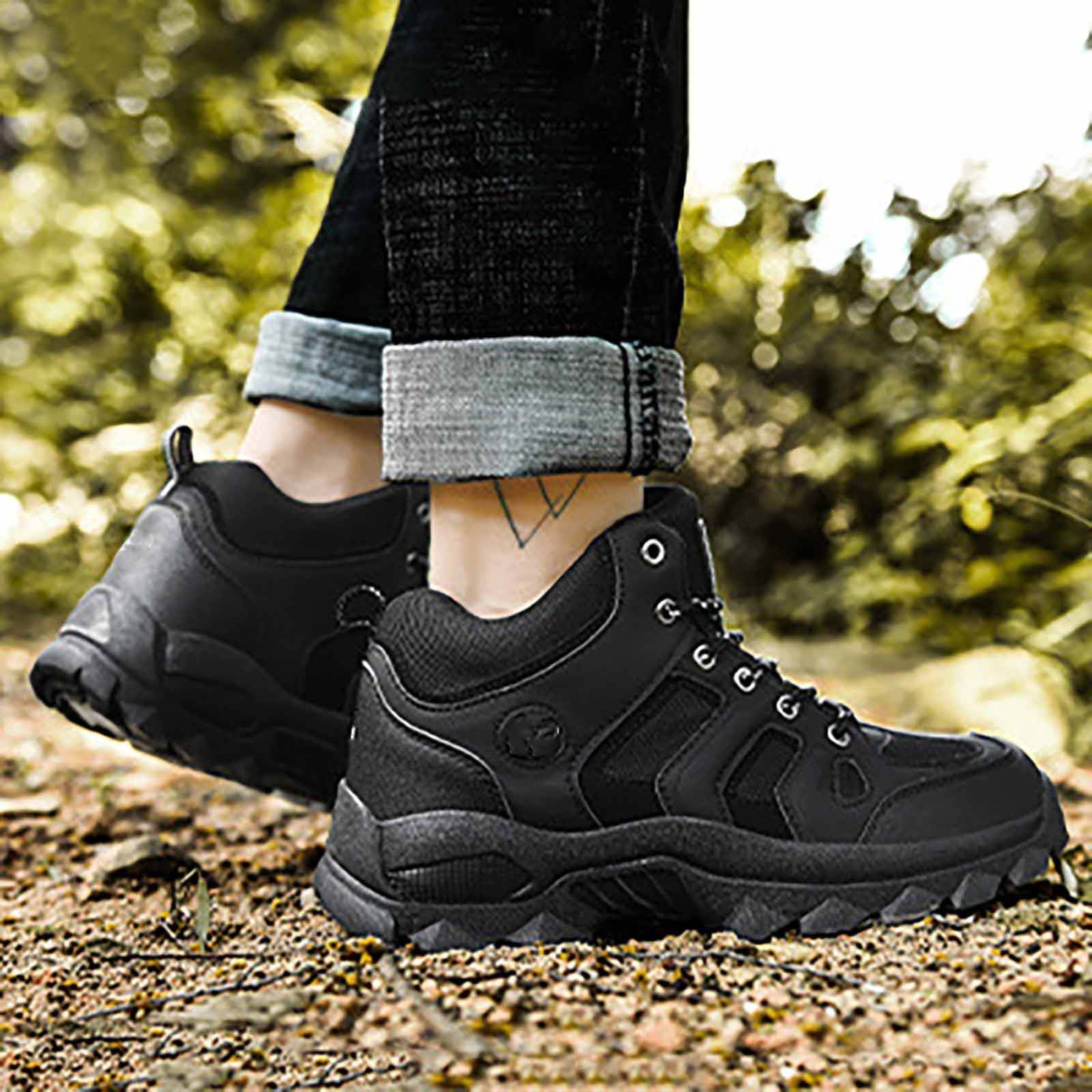 Win s Way Unisex Outdoor Hiking Shoes, Large Size Breathable Walking Sneakers for Couples