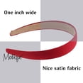 thumbnail image 4 of Motique Accessories 1 Inch Satin Hard Headband (Dark Red), 4 of 4