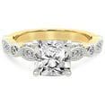thumbnail image 3 of IGI Certified 3 Carat Radiant Shape Lab Grown Diamond Engagement Ring | 14K Yellow Gold |Larisa Side Stone Diamond Ring | FG-VS1-VS2 Quality Friendly Diamonds, 3 of 5