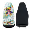 thumbnail image 4 of Uorisanigo Car Seat Covers Set of 2, Car Interior Accessories, Inked Hippie Frog Aoto Seat Covers for SUV, Universal Seats Cover Front Set, Seats Interior Cover for Trucks, 4 of 7