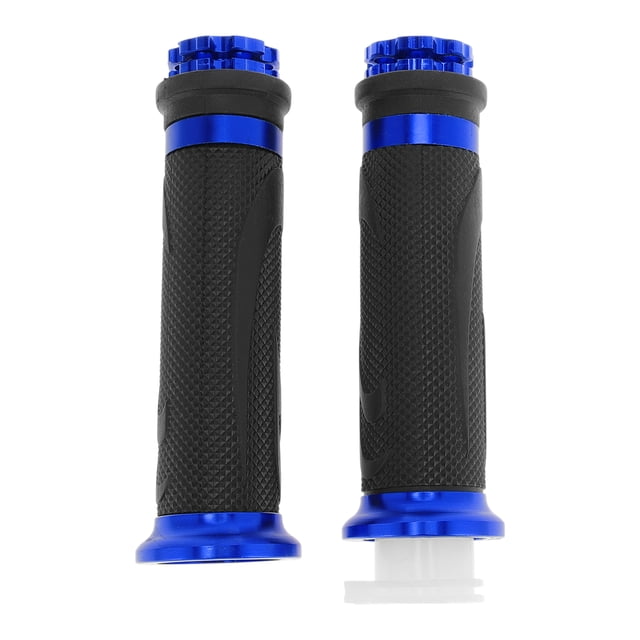 Kit de cubiertas para manillares de motocicleta Unique Bargains 7/8" 22mm 15/16" 24mm, agarres de aluminio y goma antideslizantes para motocicleta, scooter, bicicleta y ATV, color azul