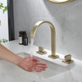 thumbnail image 2 of Widespread Faucet 2-handle Bathroom Faucet, 3-Hole Bathroom Sink Faucet, 2 of 8