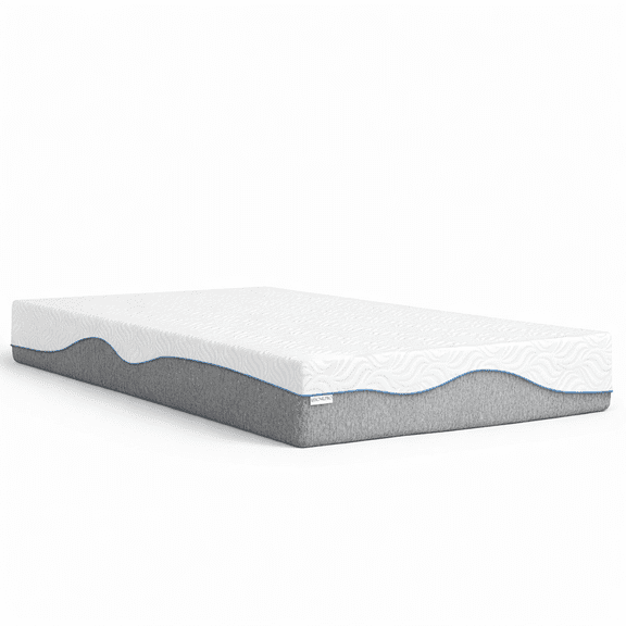 Twin Bunk Bed Mattress in a Box, UHOMEPRO 8 inch Memory Foam Mattress Cooling Gel Breathable Egg Crate Airflow Foam for Dorm Guest Room, Medium Firm, Fiberglass Free, Non Slip, CertiPUR-US, White