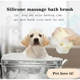 thumbnail image 5 of 3Pack Silicone Pet Bath Brush with Shampoo Dispenser - For Dogs, Cats, and Puppies - Aquamarine Color, 5 of 6