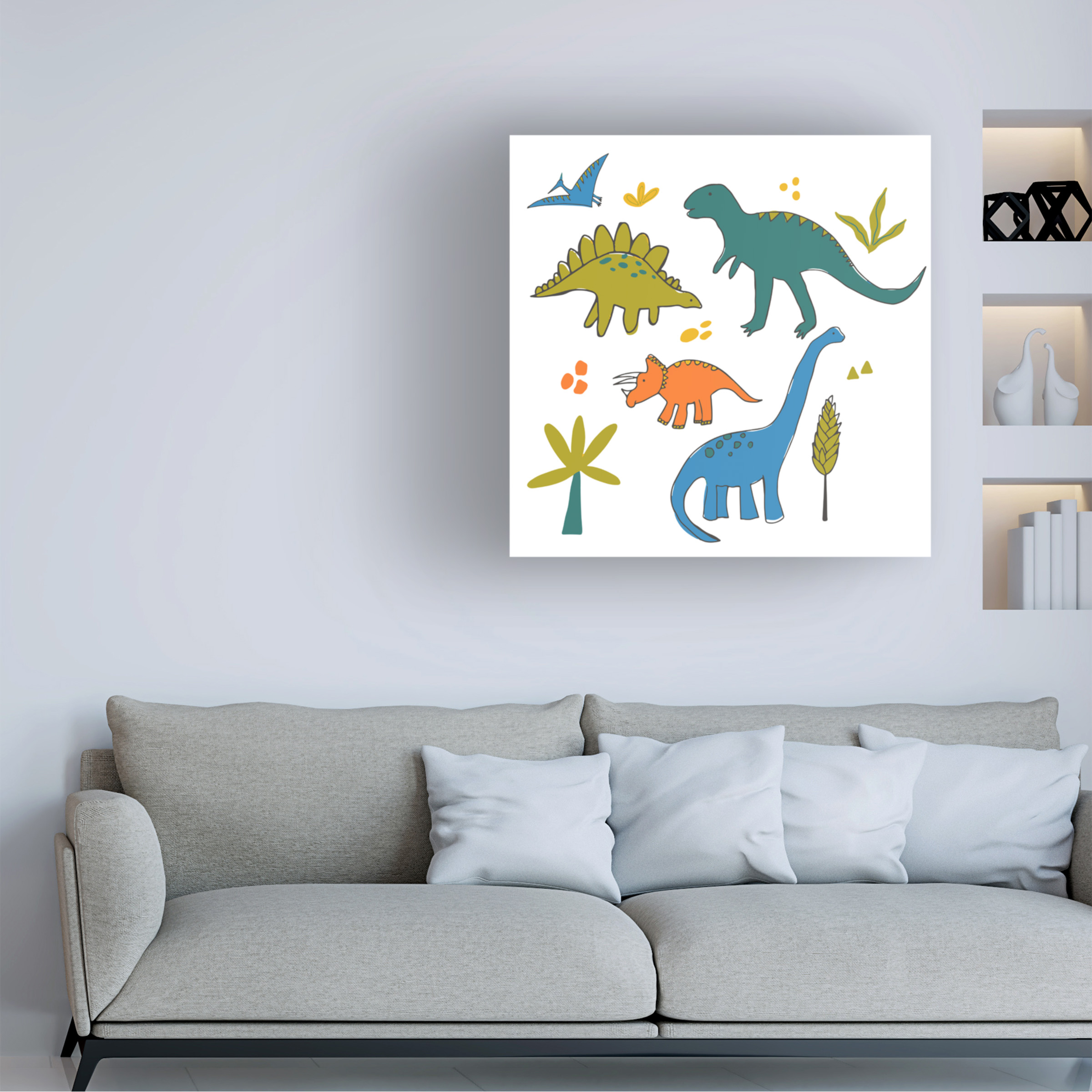 Fiorella Surface Design 'Dino Illustrations 18' Canvas Art