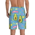 thumbnail image 3 of Easygdp Avocado Work Out Men's Short Pajama Pants, Sleep Shorts, Household Pants, Casual Pants with Pockets - Medium, 3 of 9
