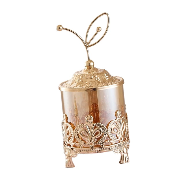 Tarro decorativo Tarro de cristal para dulces Estilo europeo Creativo Elegante Tarro de caramelos BLESIY