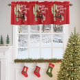 thumbnail image 4 of Merry Christmas Valances for Windows, 42 x 18in, Cowboy Santa Claus Cactus Red Rod Pocket Kitchen Valance Curtain Light Filtering Window Treatments for Living Room Bedroom, 1 Panel, 4 of 7