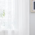 thumbnail image 4 of DriftAway Extra Long White Sheer Curtains 2 Panels 2 Story House Tall Curtains for High Ceiling Long Window High Living Room Drapes Sheer Light Filtering Window Coverings Back Tab 132"L x 50"W, 4 of 7
