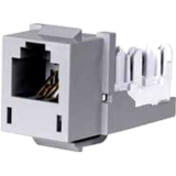 Hubbell Premise Wiring Modular Jack,0.875 in H,Gray HXJUGY