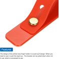 thumbnail image 4 of HAHDAXIA 2Pcs Phone Loop Finger Holder Silicone Phone Strap Grip Holder Cell Phone Grip Stand for Most Smartphones Red, 4 of 7