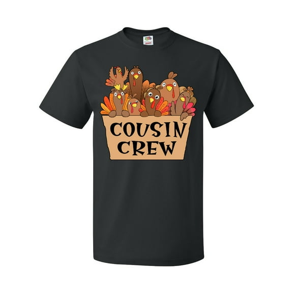 Inktastic Cousin Crew Cute Turkey Family T-Shirt