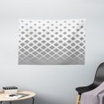 thumbnail image 1 of Geometric Decor Tapestry, Monochrome Black and White Squares Pattern Abstract Designed Print, Wall Hanging for Bedroom Living Room Dorm Decor, 60W X 40L Inches, Black and White, by Ambesonne, 1 of 2