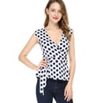 thumbnail image 2 of Top Sin Mangas Con Cuello En V Para Mujer Allegra K Blanco XL, 2 of 6