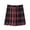 Red, variant on Women's Plus Size Plaid Skirts Pleated High Waist A Lined Causal Mini Skater Skirts M-XXXXL