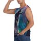 thumbnail image 3 of Balery Colorful Plant Wolf Camisetas sin mangas para hombre, absorbe la humedad y protege contra el mal olor.-X-Large, 3 of 7