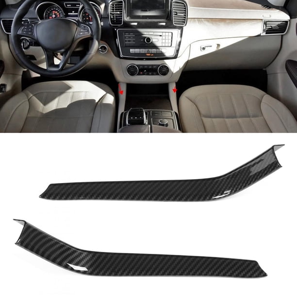 Portavasos de agua a rayas, 2 piezas de fibra de carbono estilo portavasos para coche embellecedor portavasos embellecedor Valor inmejorable