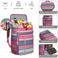 thumbnail image 5 of Travel Cooler Bag - Boho Bohemia Pioneer Flower Geometric Line Art Camping Beer Cooler Backpack with Bottle Opener- Waterproof Insulated Picnic Backpacks - Cooler Bag for Beach, 5 of 6