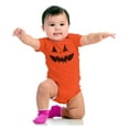 thumbnail image 4 of Classic Halloween Pumpkin Costume Romper Boys or Girls Infant Baby Brisco Brands 12M, 4 of 7