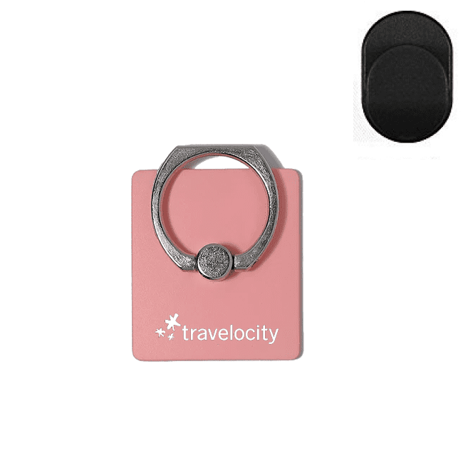 Travelocity Platinum Series Ring Phone Holder & Dash Mount Rose Gold