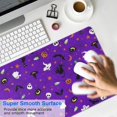 thumbnail image 4 of Long Mouse Pads for Desk,Purple Halloween Pattern Desk Mats on Top Of Desks, Desk Mouse Pad Extra Large with 3mm Non-Slip Base and Stitched Edge for Gaming,Office,Work,Home 31.5x15.7in, 4 of 5