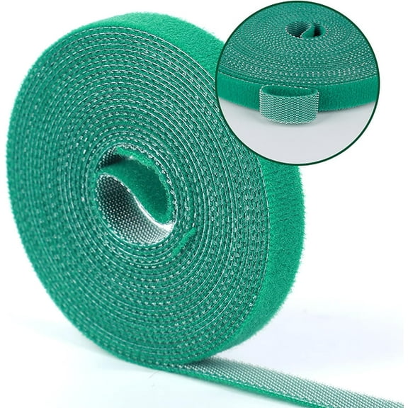 KunMing Garden Tie Green Strap Plant Supports Gentle on Plants Pre-cut Design Tearable Reusable Sturdy Multi-Purpose for Home Garden Balcony Office (10.0mm [5m])