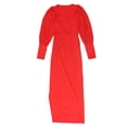 thumbnail image 1 of Vestido de mujer de manga larga abullonada Nikou rojo L, 1 of 15