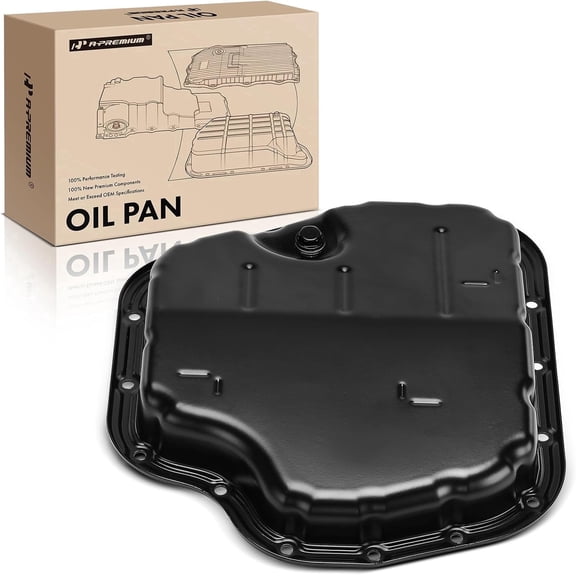 A-Premium Transmission Oil Pan Sump with Drain Plug Compatible with Toyota Corolla 2014-2024, Corolla iM 2017-2018 & Scion iM 2016, 1.8L, CVT Transmission, Without Hybrid