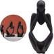 thumbnail image 1 of Taian Thinker Statue Resin Thinker Abstract Sculpture Modern Statue Character Statuette Office Decoration Birthday Decoration Gift (black), 1 of 2