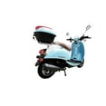 thumbnail image 3 of TrailMaster Milano 50N Gas Powered Scooter, 49cc 4-Stroke Engine, Electric/Kick Start, Max Speed 30 MPH, (Pre-Assembled, Blue), 3 of 8