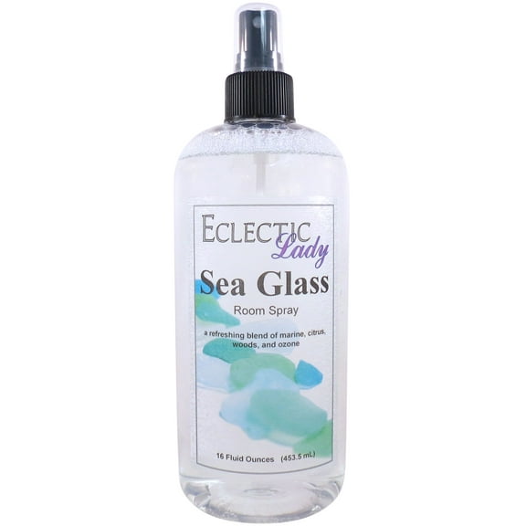 Sea Glass Room Spray by Eclectic Lady, 16 Ounces, Fragrant Aromatic Room Mist For Home, Room, Office