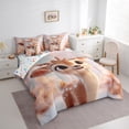 thumbnail image 3 of Castle Fairy Cute Deer Twin Bedding Sets 7-Piece for Teenagers,Cartoon Jungle Animal Bedding Comforter Set Microfiber,Kawaii Woodland Wildlife Breathable Sheet Sets,Breathable Home Decor,Reversible, 3 of 8