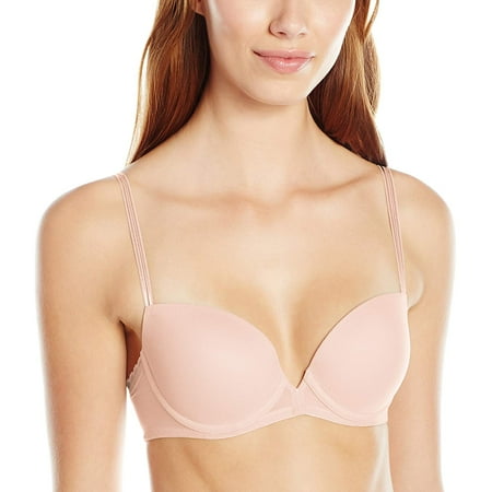 ONGOSSAMER Blush Next To Nothing Demi Plunge Bra  US 36D  UK 36D  NWOT