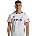thumbnail image 4 of 2026 New USA Soccer Jersey Men United States National Team Shirt, United States Jersey Soccer, Resistant Crew Neck Short Sleeve Football Tee for Sports Casual Daily Use for Adult(Orange, 2XL), 4 of 4