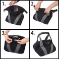 thumbnail image 3 of 2 Pcs Adjustable Heavy Fitness Power Sandbag, Portable Adjustable Canvas Sand Kettlebell Soft Sand Bag, Weightlifting Dumbbell for Home Training, Fitness, black, 3 of 5