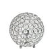 thumbnail image 1 of Disenos elegantes LT1026-CHR Crystal Ball Lampara de mesa, c Elegant Designs Elegant Designs, 1 of 2