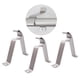 thumbnail image 2 of Soportes para barra de cortina de hierro resistente, soportes para barra tipo R, soporte para barra de cortina de pared 19 mm de plata, 2 of 9