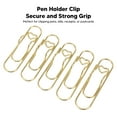 thumbnail image 4 of Clip de metal para bolígrafo ANGGREK fuerte fuerza de sujeción Clip de papel Ligero multiusos Colorfast Gold 40 piezas, 4 of 8