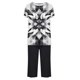 thumbnail image 5 of Sexy Pijama Conjunto para las Mujeres, Cuello Redondo Blusa de Manga Corta Y Pantalones, Traje de Moda Casual, 5 of 9