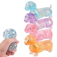 thumbnail image 2 of 2026 New Dachshund Squishy, Squishy Weiner Dog, 4.3in Sparkly Cute Mini Rainbow Sausage Dogs with Face for Adults, 2 of 6