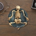 thumbnail image 5 of Skeleton Resin Ashtray Decoration - Scary Party Birthday Present, Men's Gothic Decor, Smoking Accessory Props - Bronze, 5 of 6