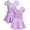Purple, variant on WIBACKER Girls Ballet Leotards Kids Short Sleeve Crisscross Back Dance Dress Outfit with Removable Shiny Skirt Combo