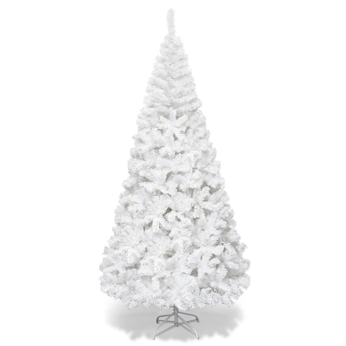 Topbuy 7ft White Artificial PVC Christmas Tree Festive Winter Tree w