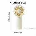thumbnail image 5 of 1.5V AAA Battery Operated Powerful Handheld Fan Portable Small Lightweight Makeup, 5 of 14