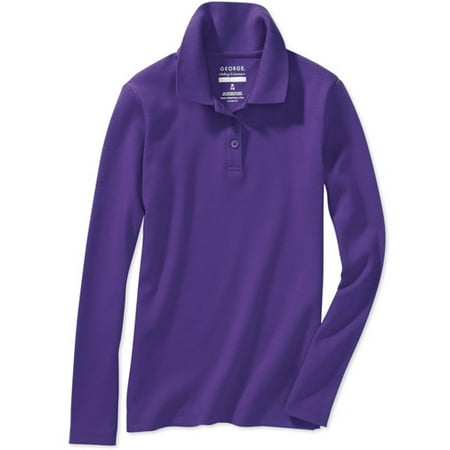 Girls' Long Sleeve Polo Shirt