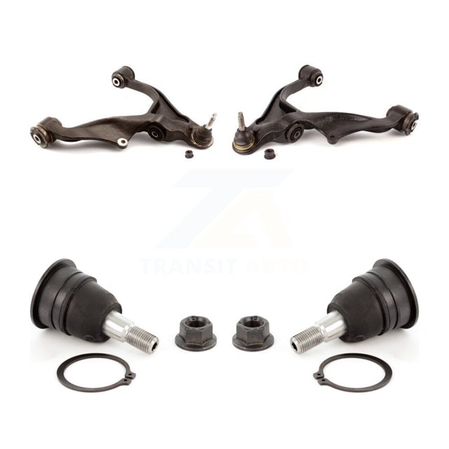 TOR Front Suspension Control Arms and Upper Ball Joints Kit for Car Ram 1500 Classic Dodge - Left Right Side (Driver Passenger) KTR-103330
