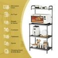 thumbnail image 4 of Spaco 4-Tier Baker’s Rack Stand Shelves Kitchen Storage Rack Organizer, Bakers Rack Kitchen Storage Shelf, Gray, 4 of 7