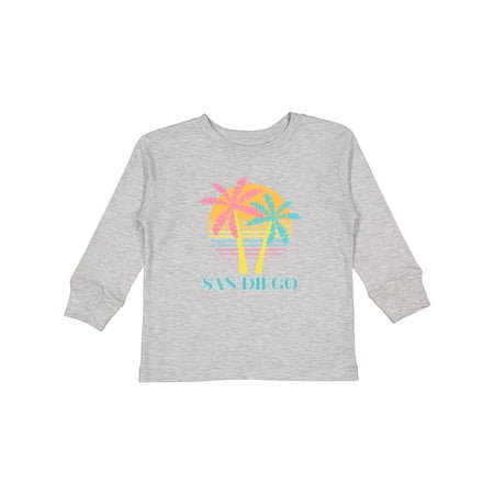 

Inktastic San Diego California Beach Vacation Gift Toddler Toddler Girl Long Sleeve T-Shirt