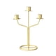 thumbnail image 1 of Candelabro cónico, candelabro de 3 brazos, candelabro de Metal para fiesta, soporte para velas para comedor, día de San Valentín, mantel, boda Dorado, 1 of 9